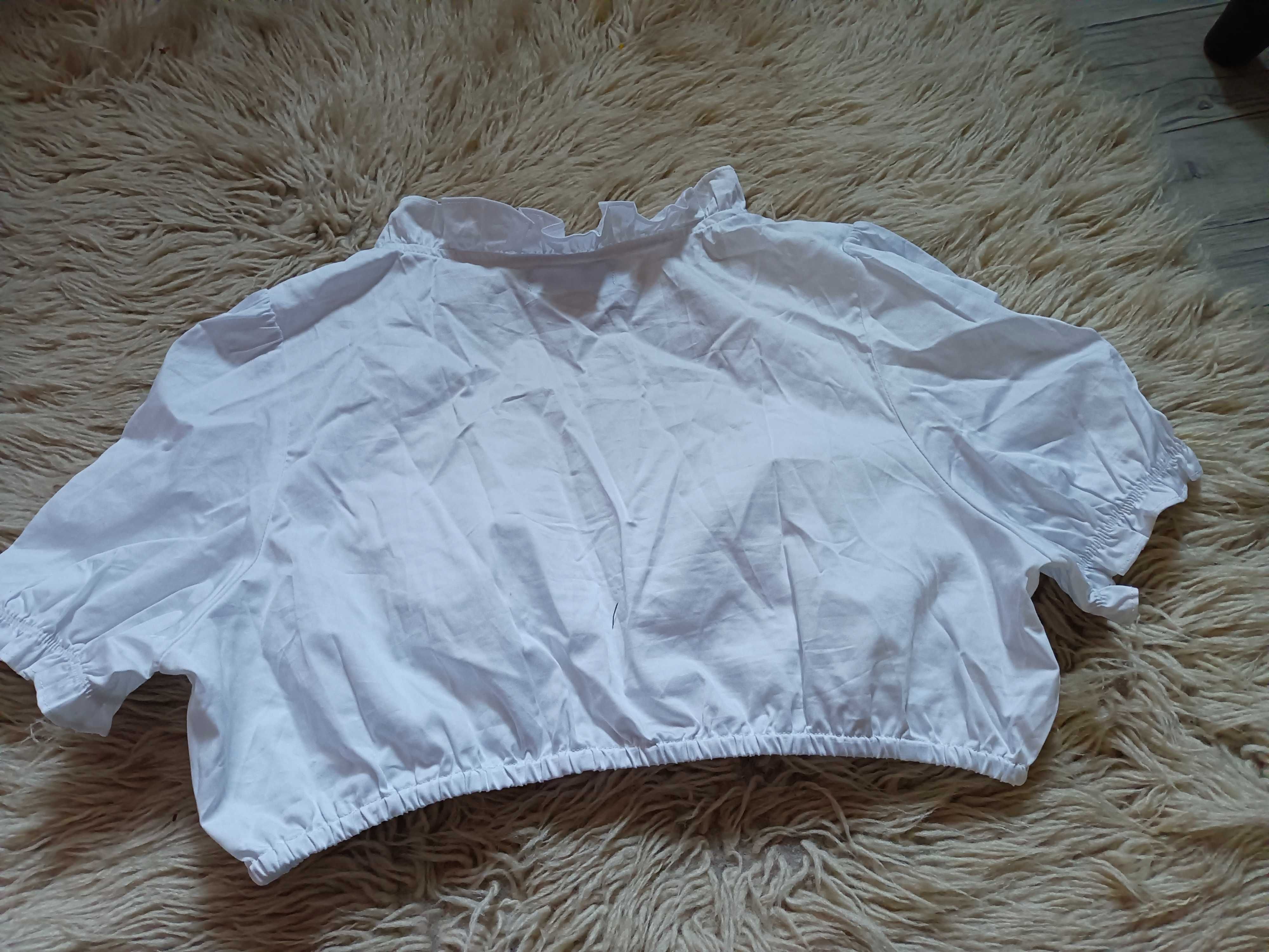 Biała bluzka ,  top do sukienki -   L/XL