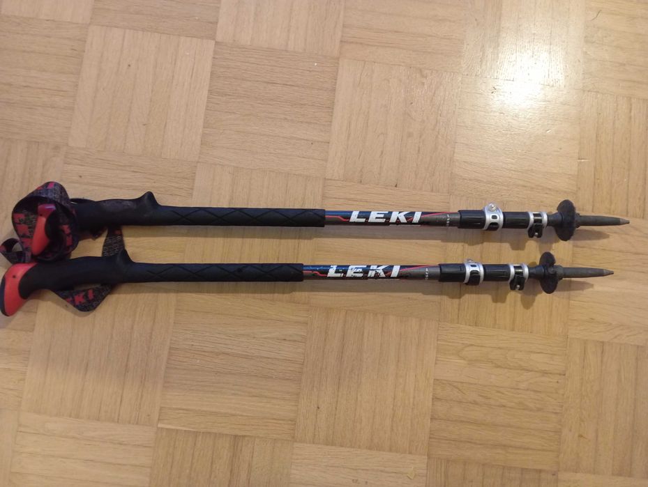 Трекинговые палки Lrki Sherpa с наружными фиксаторами. Б.у.