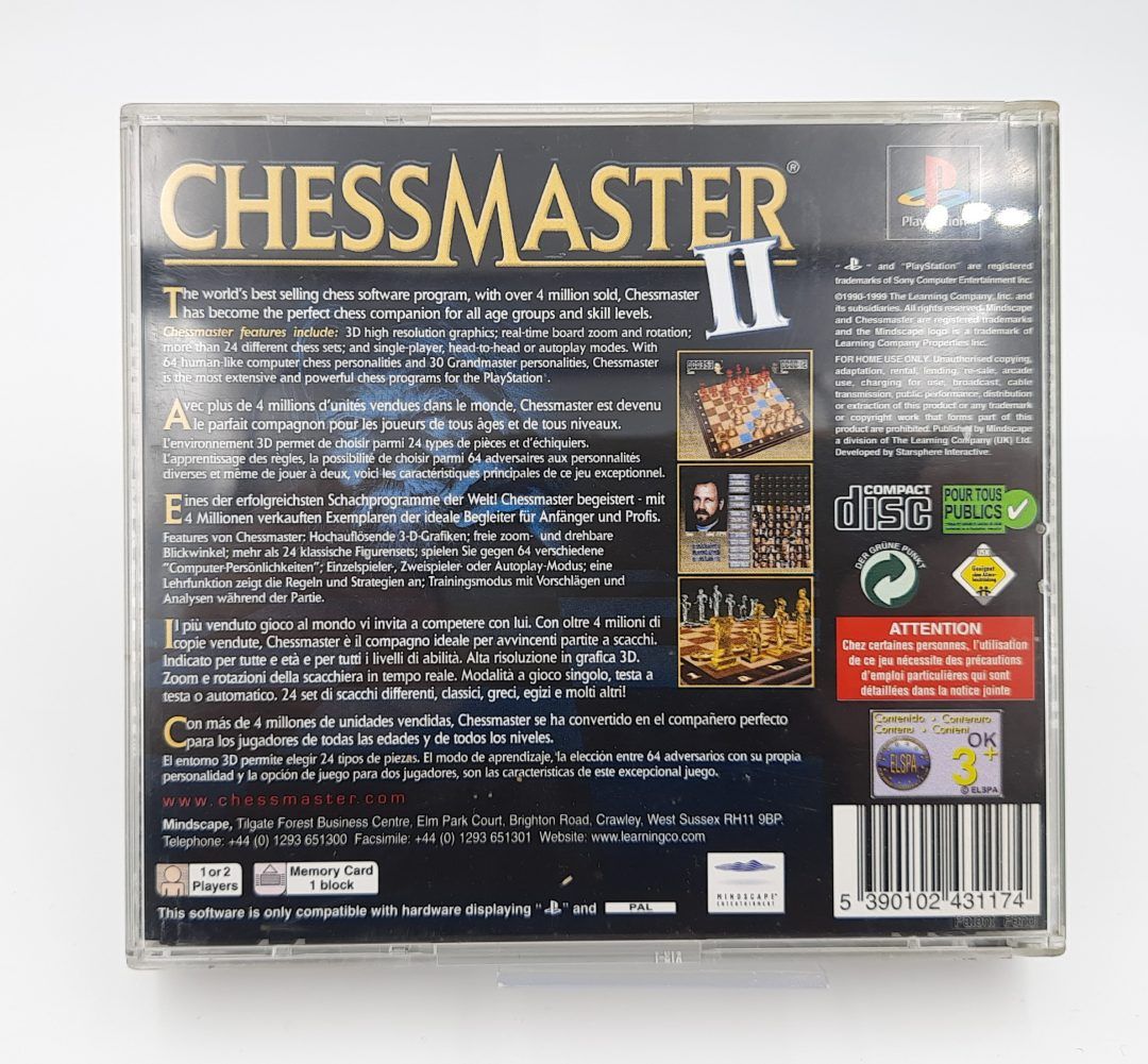 Stara gra kolekcjonerska na PlayStation 1 Chessmaster 2 ps1 psx