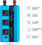 Przetwornica napięcia 12V/230V 3000W/6000W czysty sinus +pilot
