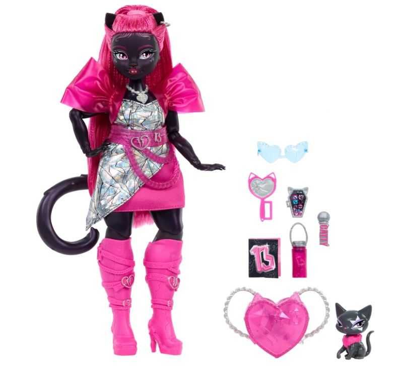 Лялька Монстер Хай Кетті Нуар з вихованцем Monster High Catty Noir