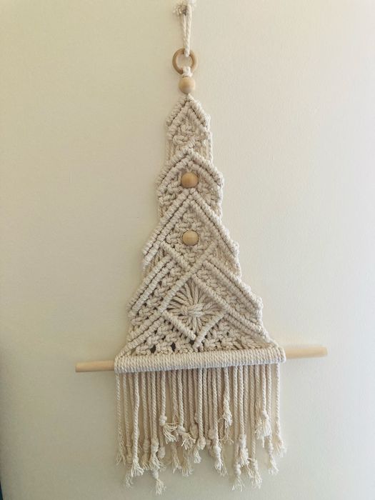 Árvore Natal Macramé(30X50cm)
