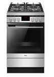 Kuchenka Gazowo Elektryczna AMICA 514G Ruszt Żeliwny INOX 50cm + butla