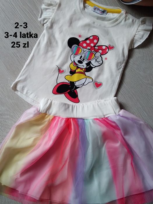 Nowy letni komplecik Myszka Minnie 2/3 latka