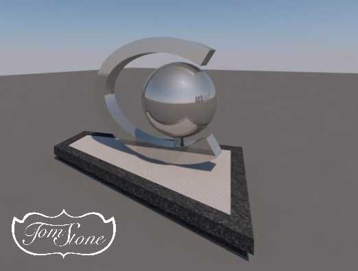 Fontanna BIUROWA Fontanna REPREZENTACYJNA Fontanna Pierścień ze stali