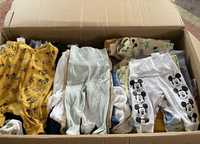 mix box z używanymi oraz nowymi ubrankami dla chłopca r. 56-62