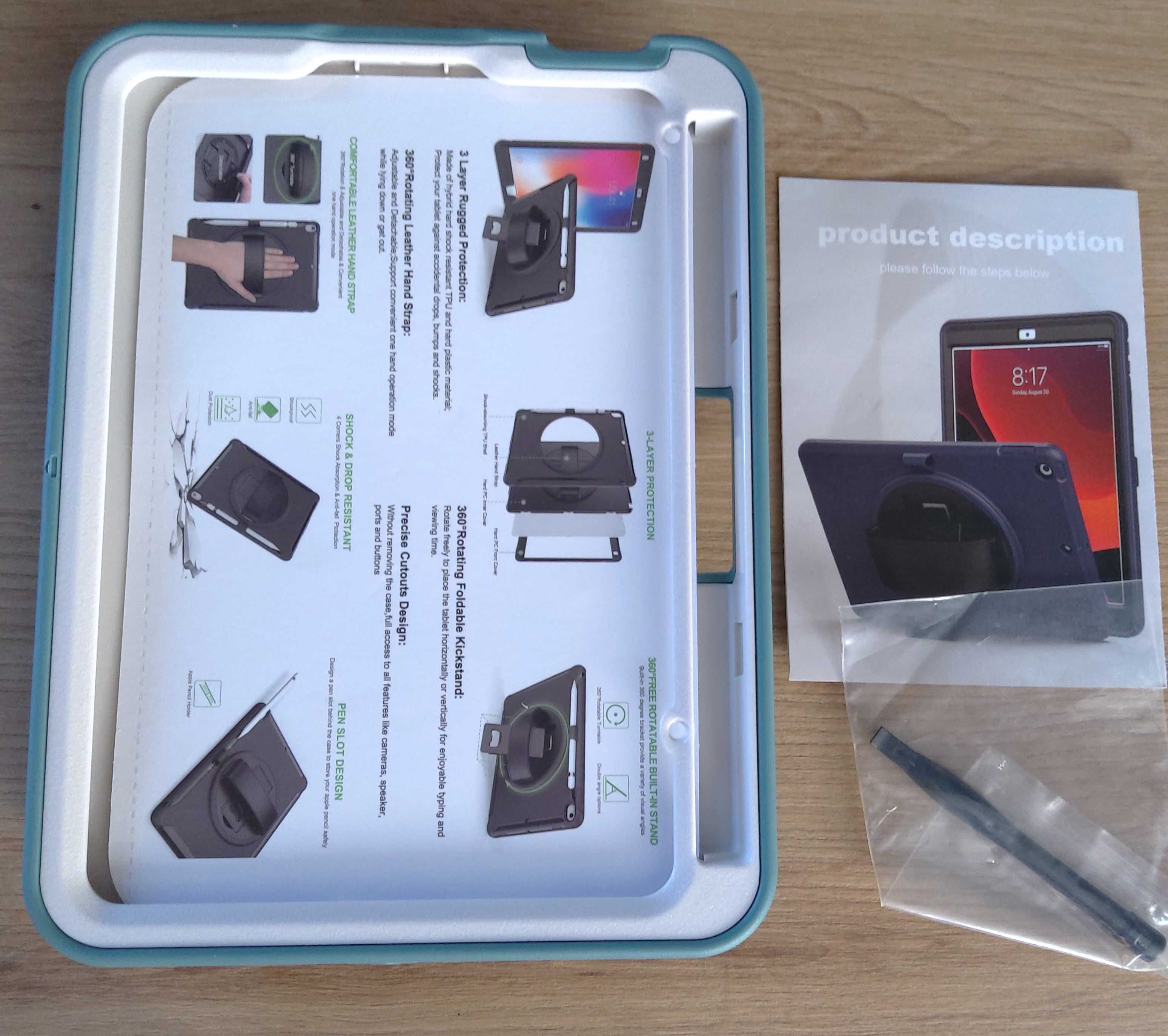 Etui Obudowa Case Pokrowiec na Tablet iPad Mini 6 8.3 Pancerny Zielony