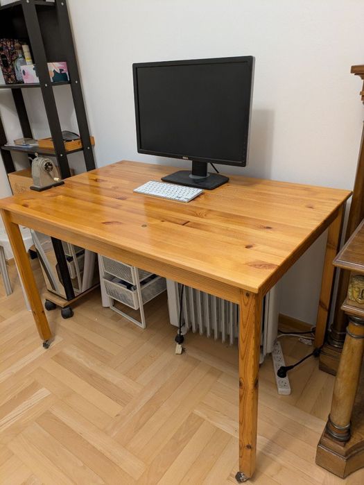 Biurko IKEA z litego drewna