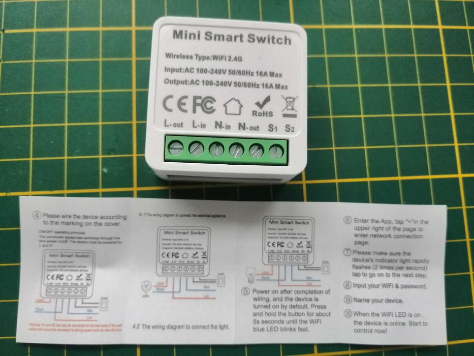 Przełącznik 230V 16A wifi Tuya smarthome