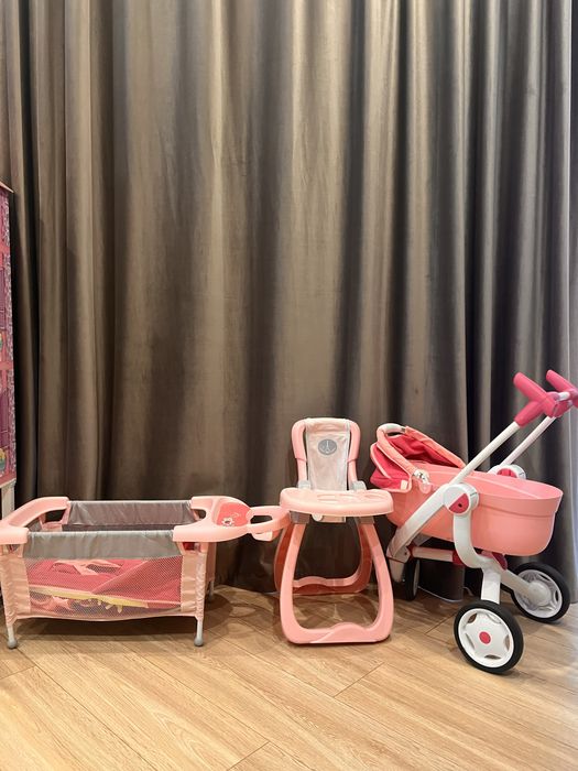 Коляска, манеж, стільчик для годування