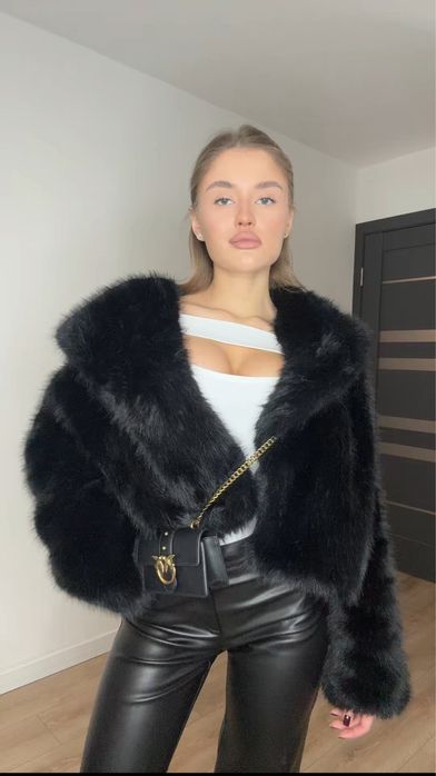 Шубка Zara, еко шуба як Zara, трендова та стильна