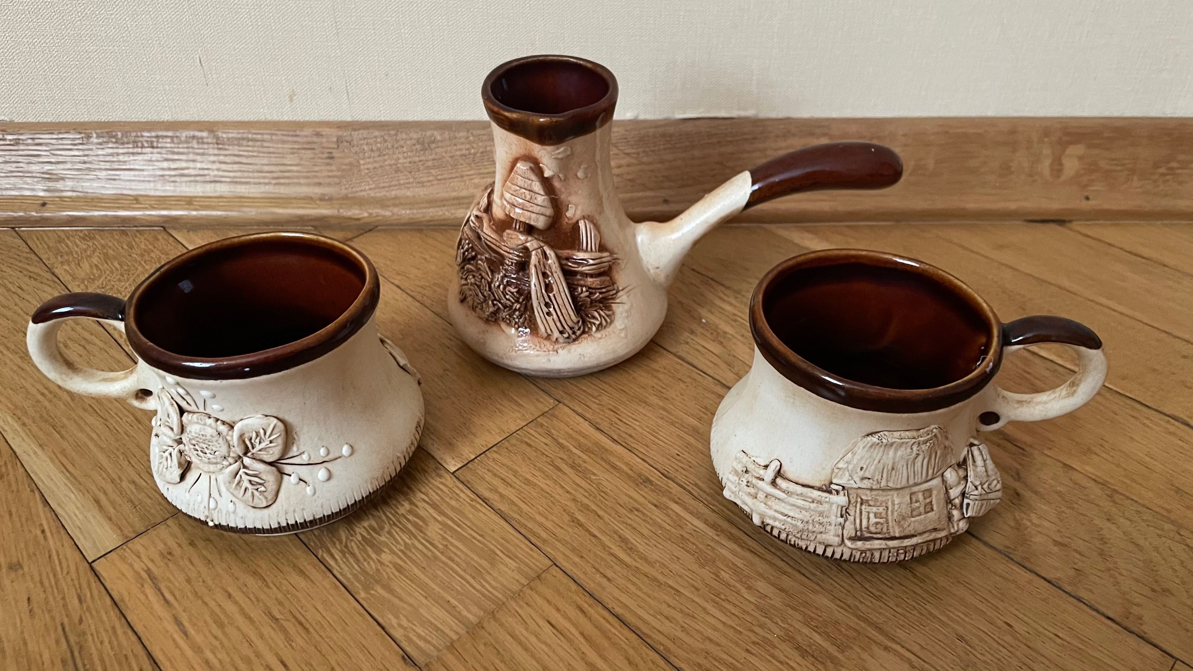 Турка, Джезва керамика, чашки для кофе керамика