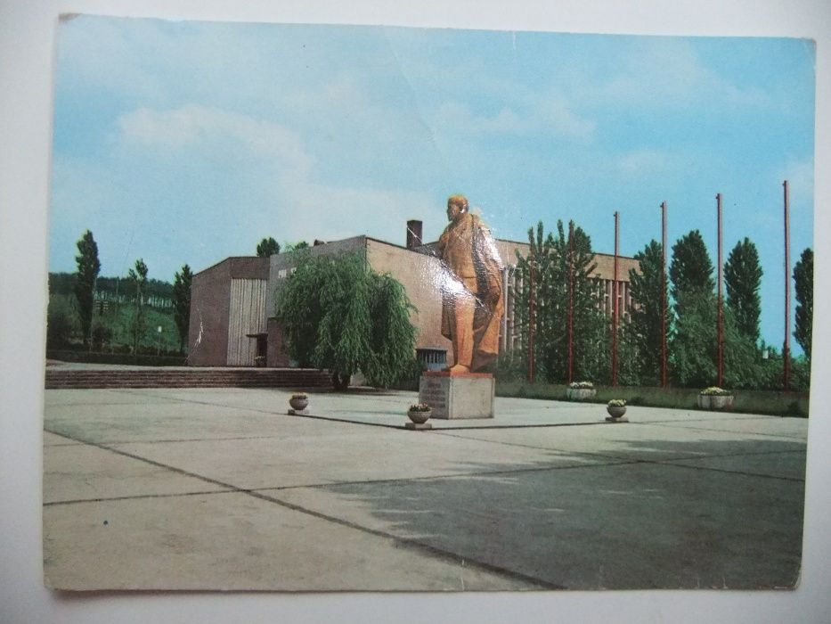 unikat Pomnik Lenina w Mysłowicach Wesołej, pocztówka,widokówka