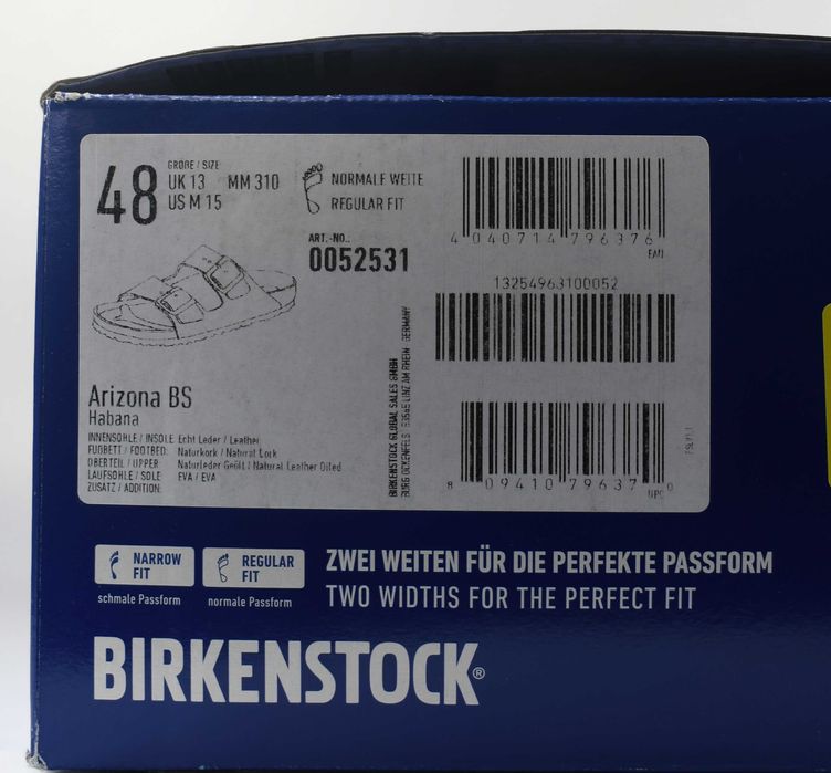 BIRKENSTOCK klapki męskie Arizona rozmiar 48