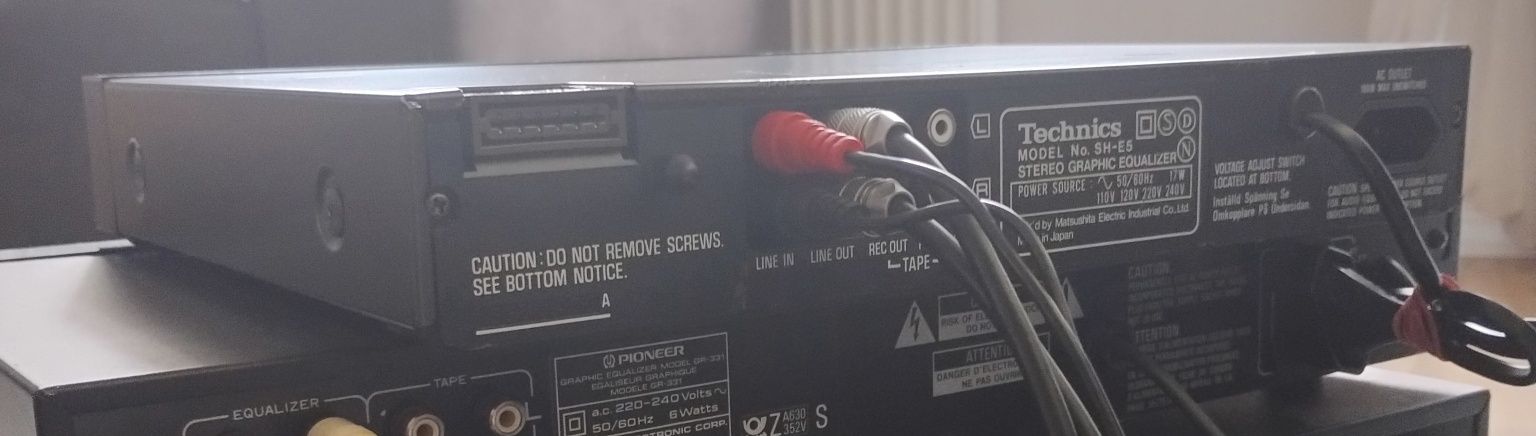 Technics SH E 5 Korektor Graficzny Equalizer Midi Wieża
