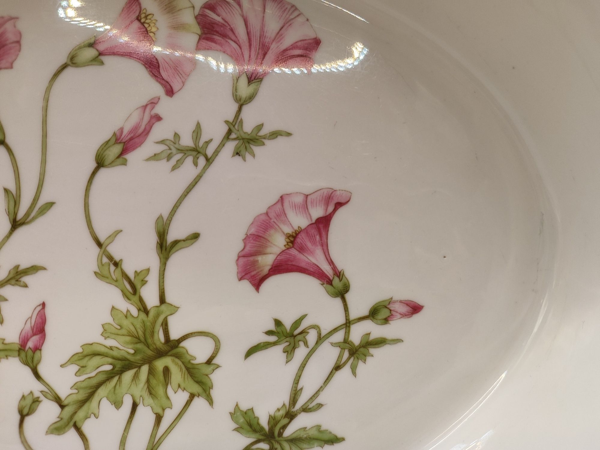 Naczynie pojemnik miska Pillivuyt Francja ceramika kwiaty Vintage