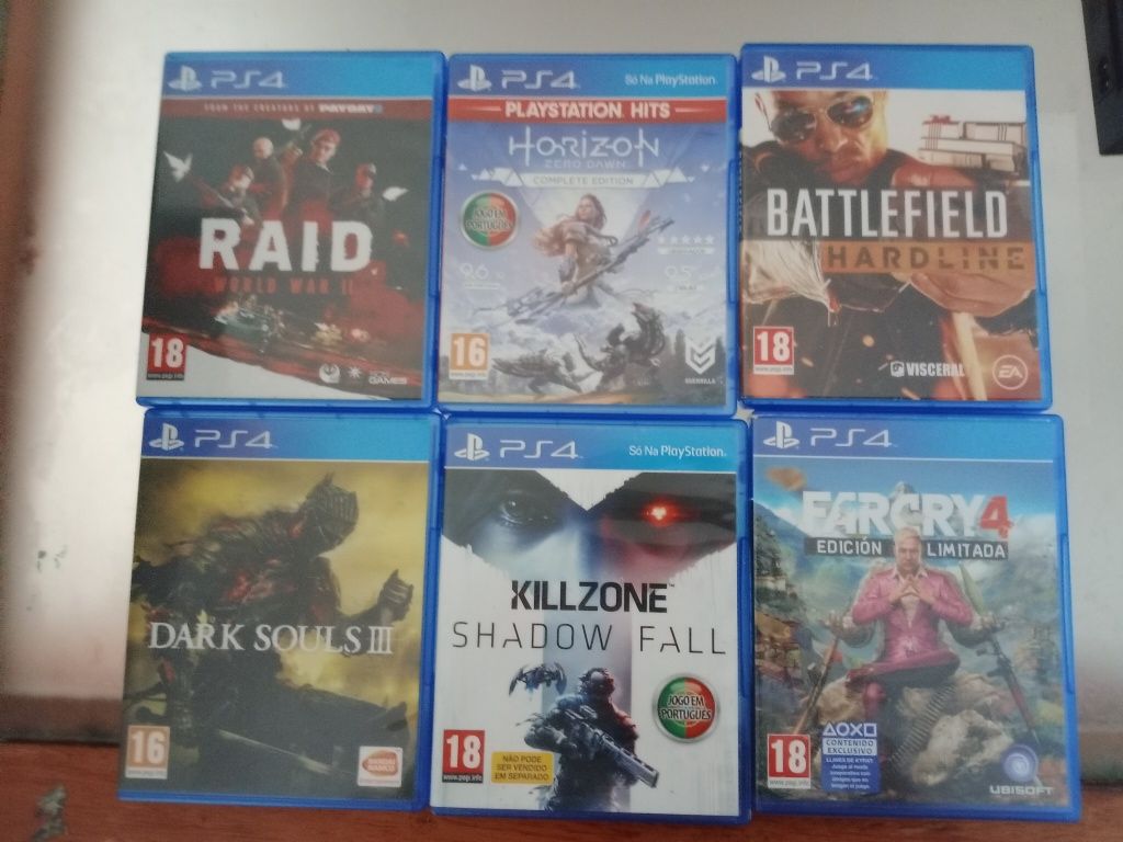 Jogos para PS4 em muito bom estado