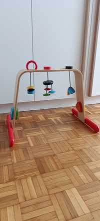Ikea LEKA drewniany stojak z zabawkami baby gym