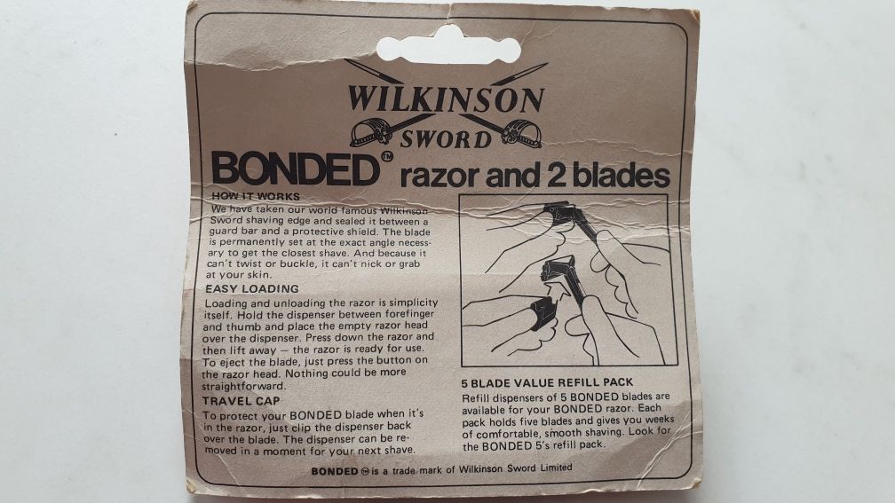 Wilkinson bonded retro maszynka do golenia z ostrzami lata '80