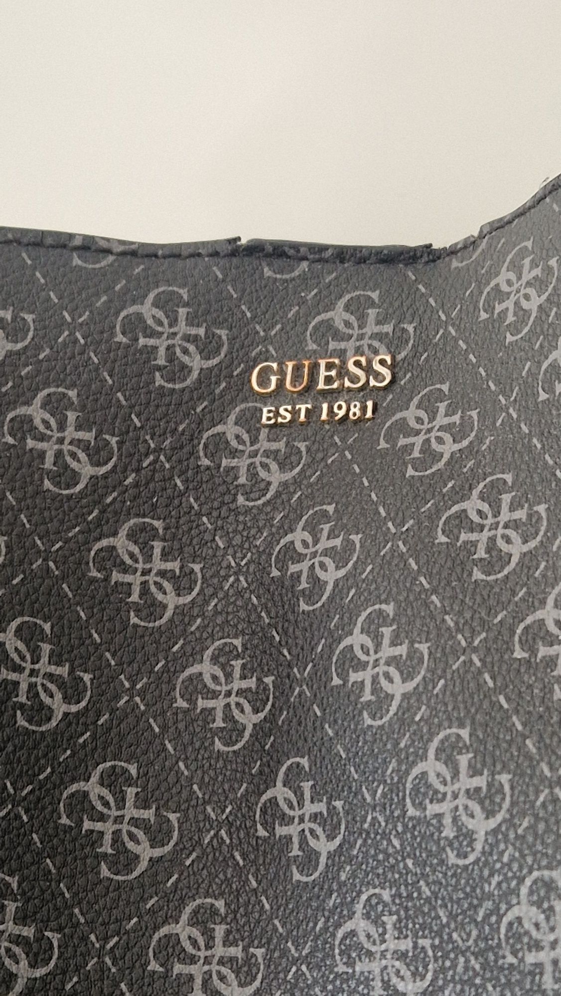 Guess torebka logo, na ramię, worek, listonoszka