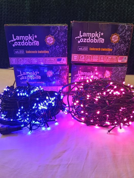 Łańcuch świetlny 300 LED zewnętrzny