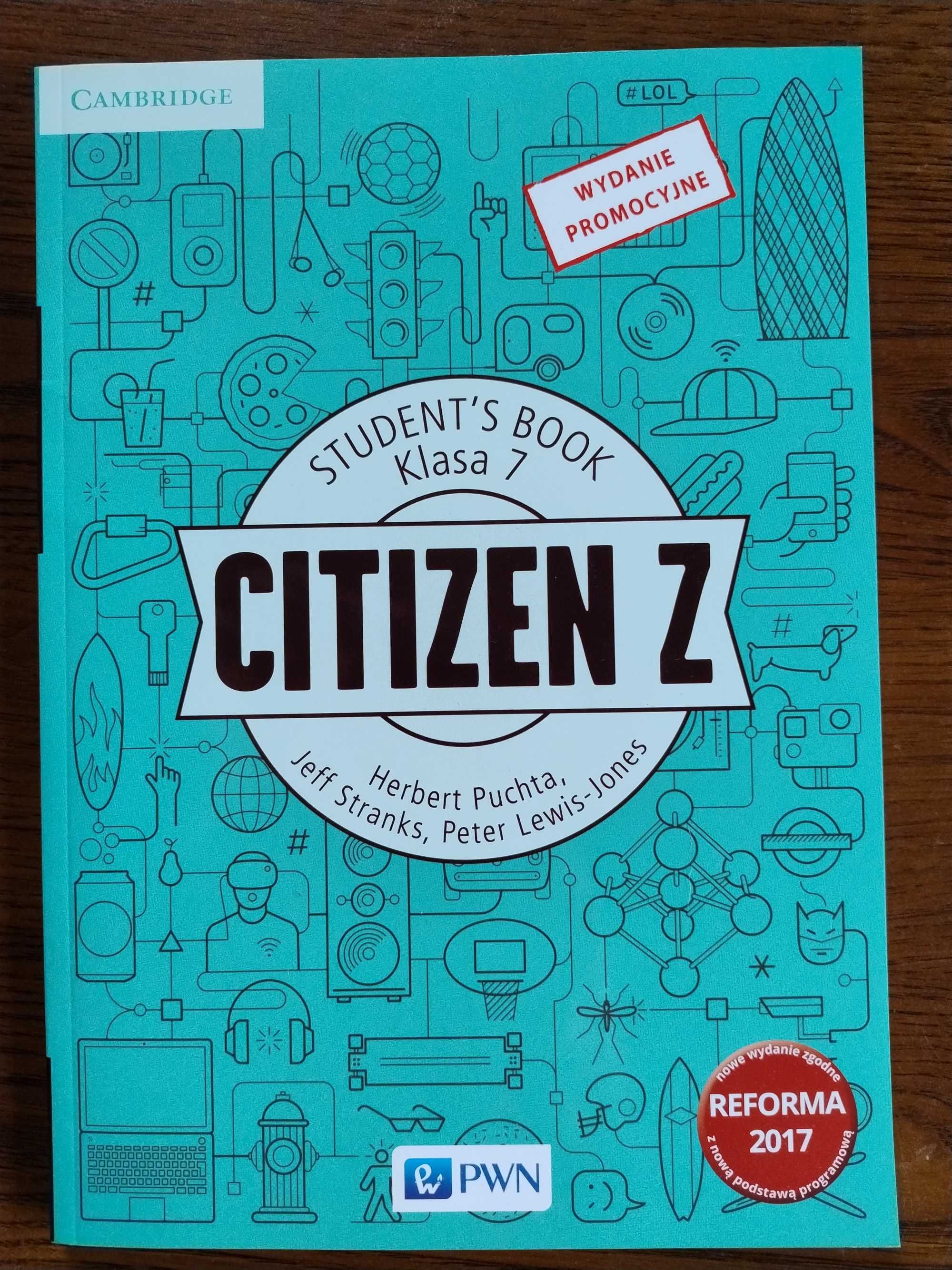 Citizen Z, Student's book, podręcznik, klasa 7