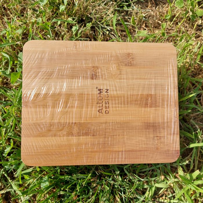 Altom Design Patera bambusowa z kloszem plastikowym