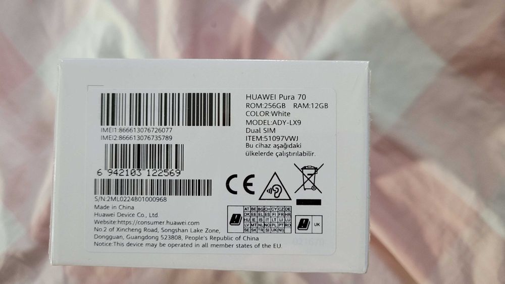 Huawei Pura 70 (biały) + etui magnetyczne