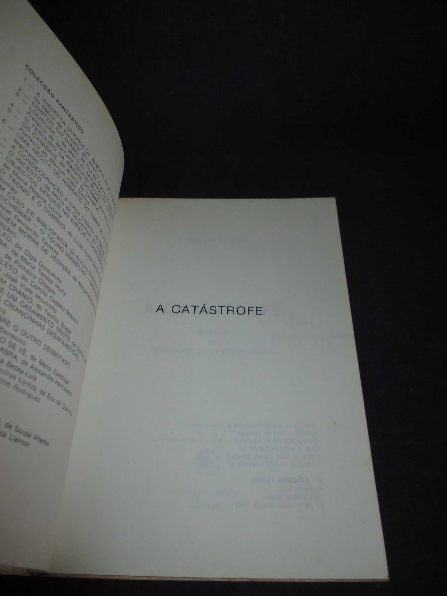 Livro A Catástrofe e outros contos Eça de Queiroz Colecção Fantástico