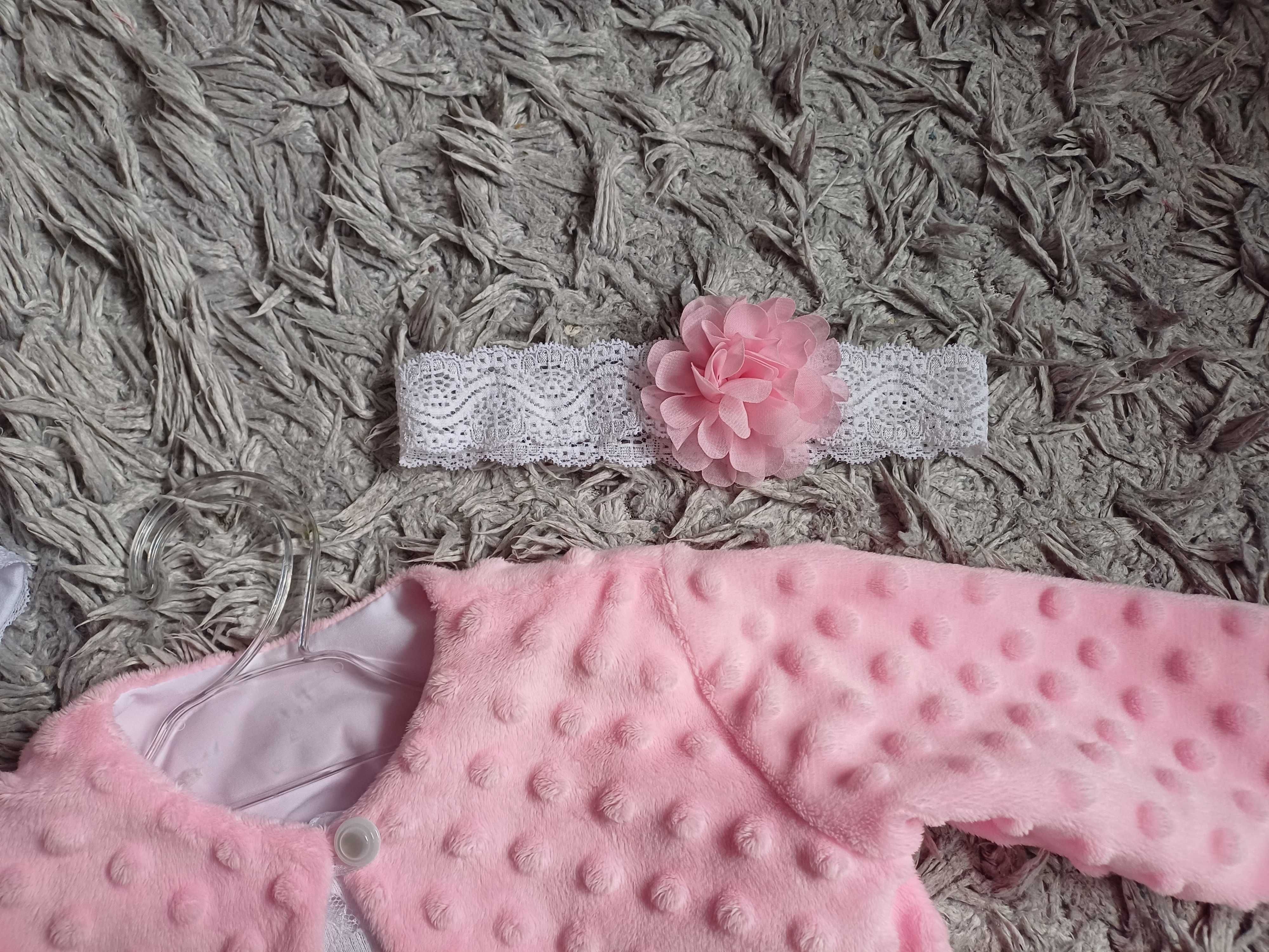 Komplet dziewczęcy do chrztu lub okazjonalny, na wesele,r. 80