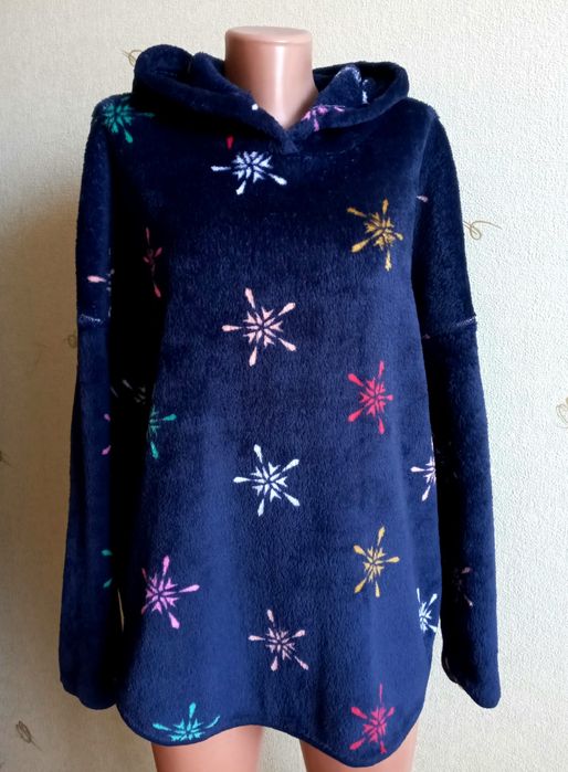 Пушистое домашнее худи M&S р.XL