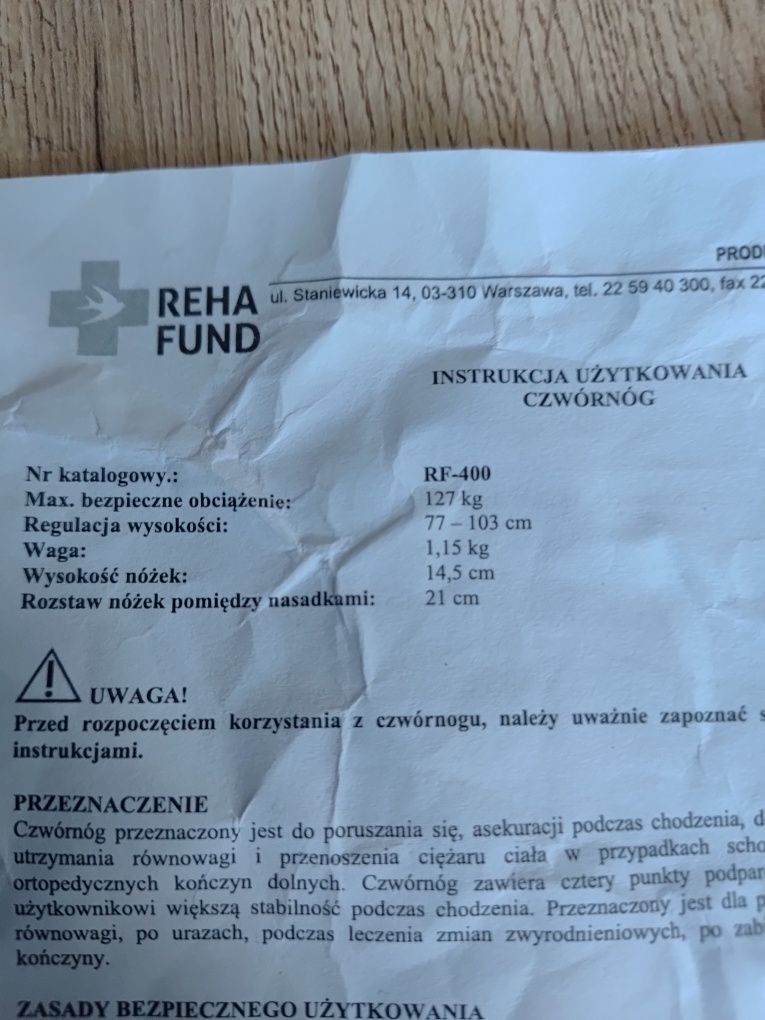 Laska czwórnóg nowa