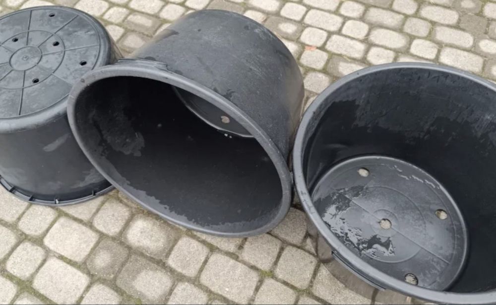 Doniczka produkcyjna okragla 90 litrów z rantem