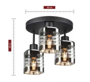 DESIGNER Lampa wisząca Luxolar 923 3 -punkty światła E27 PREMIUM