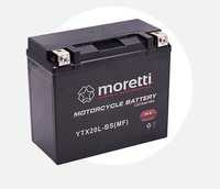 Akumulator Moretti AGM Żel MTX20L-BS FTX20L-BS YTX20L-BS 18Ah Motocykl