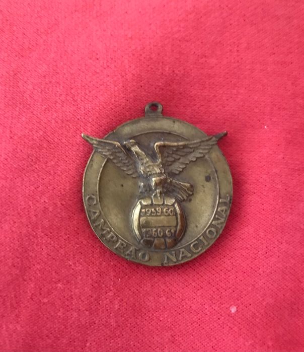 Medalha SLB Campeão Europeu 1961 - Campeão Nacional 60/61