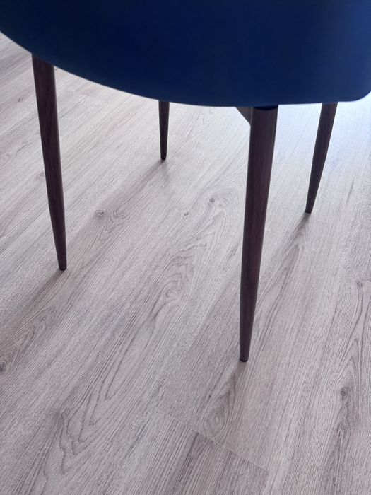 Vendo 6 cadeiras azuis veludo COMO NOVAS