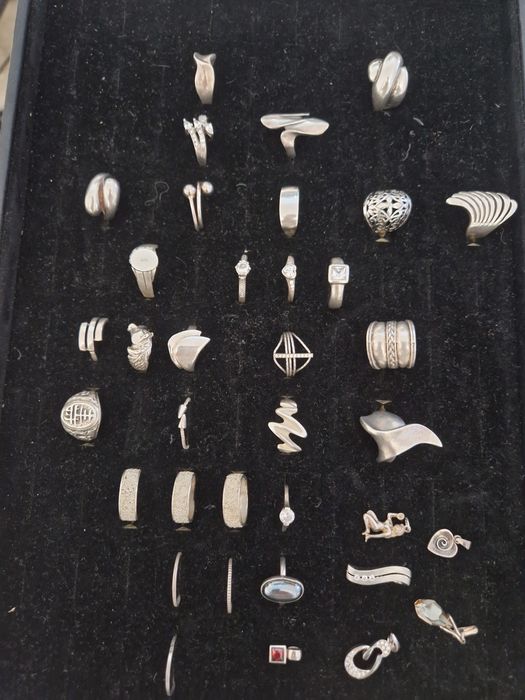 Srebrna Biżuteria Wyroby 925 Łańcuszek Pierścionek Bransoleta  468g