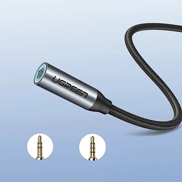 Ugreen przejściówka do słuchawek z 3,5 mm mini jack na USB Typ C 10 cm