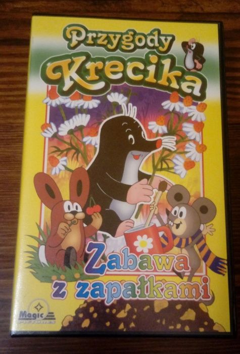 Kaseta VHS "Przygody Krecika. Zabawa z zapałkami" - stan idealny