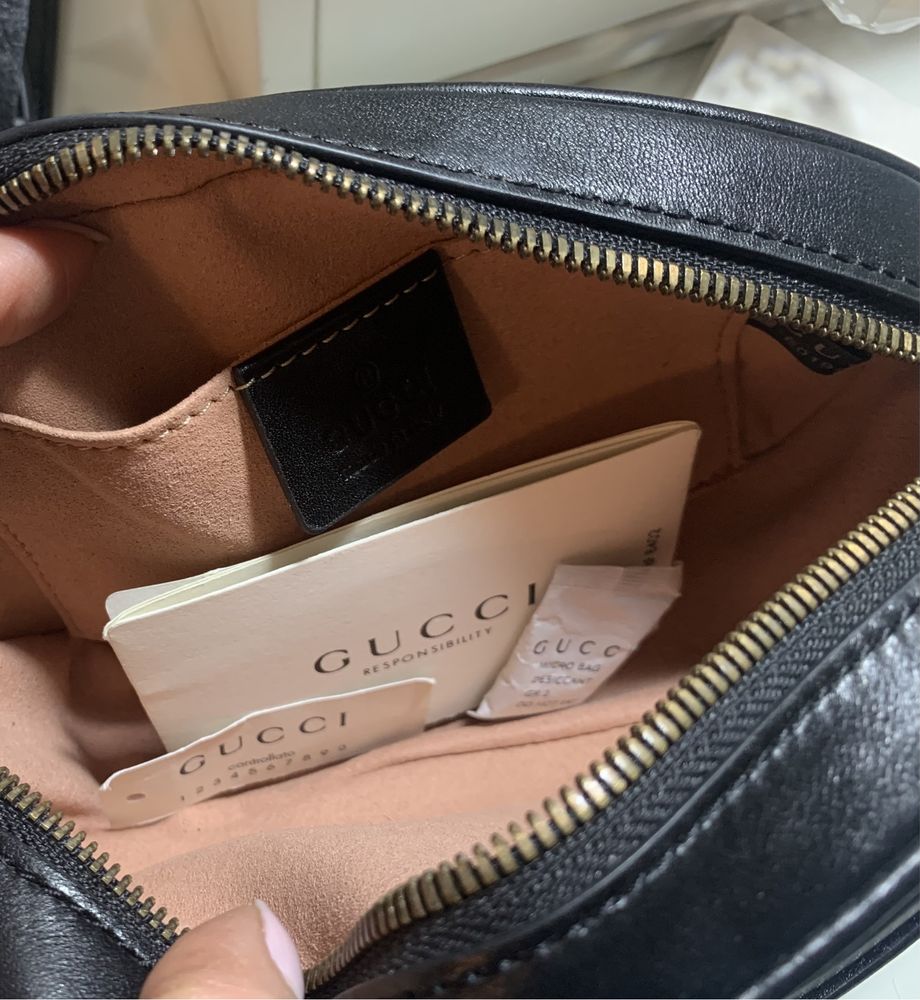 Gucci marmont torebka- nerka / oryginalna