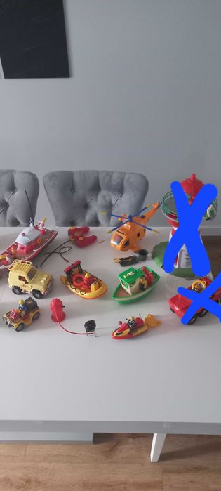 Duży zestaw strażaka Sama, możliwość zakupu jednej zabawki
