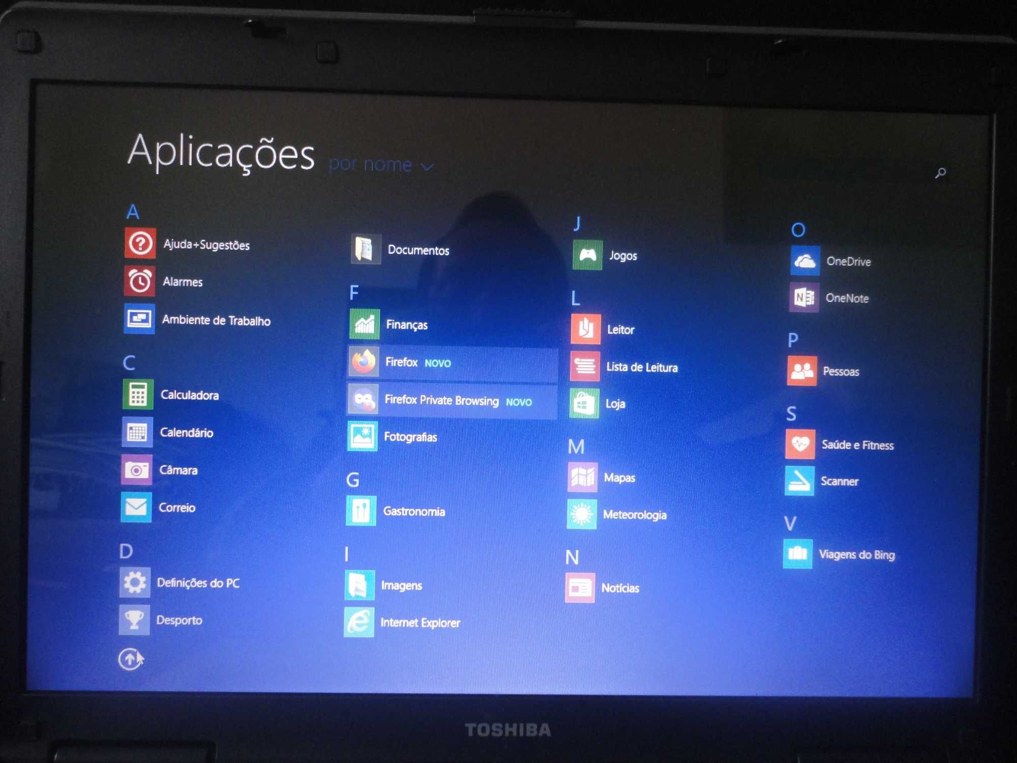 Toshiba com win 8.1 pronto a funcionar