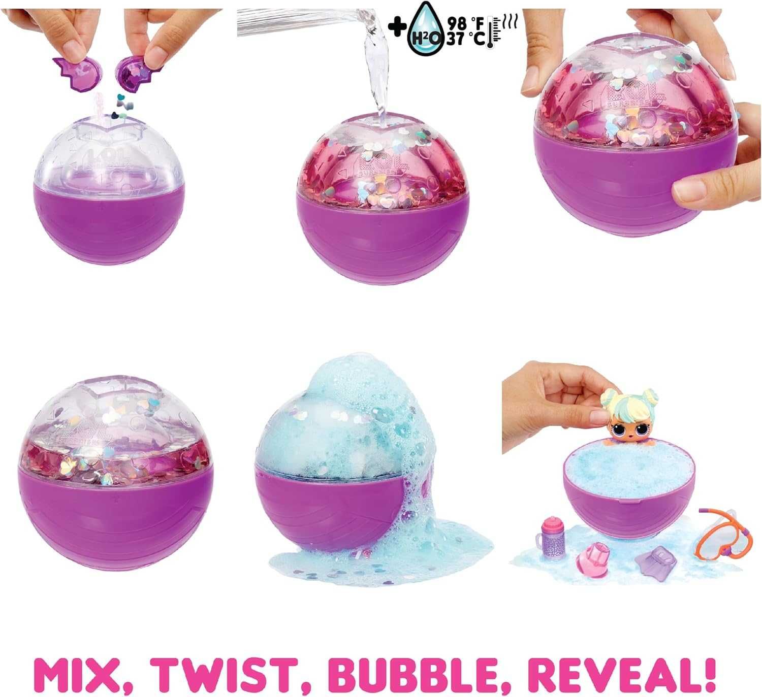 LOL Surprise Bubble ЛОЛ Бабл Бульбашкові сюрпризи Color change Кулька
