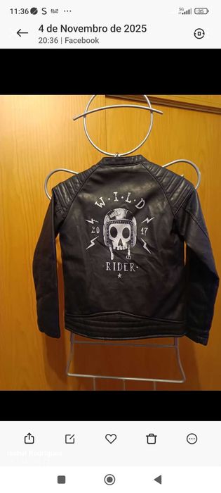 Blusão ECOPELE para menino 7/8 anos