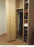 System naciągowy samoprasujący do spodni do szaf typu Ikea Pax