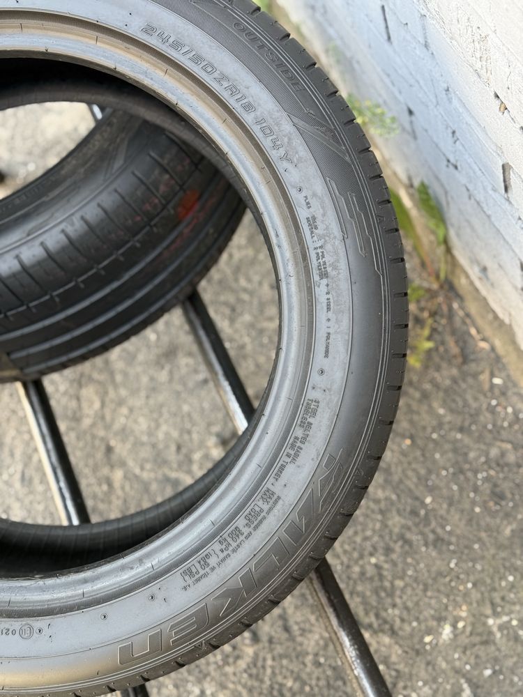 Топова шина‼️Falken Azenis 104Y 245/50 r18 6.7мм 2022рік