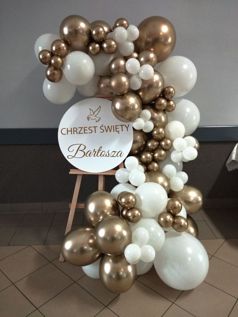 Dekoracje balonowe komunia chrzest