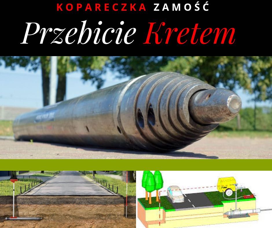 Przebicia Kretem - Zamość Przecisk Pod Drogą - Zamość Całe Lubelskie