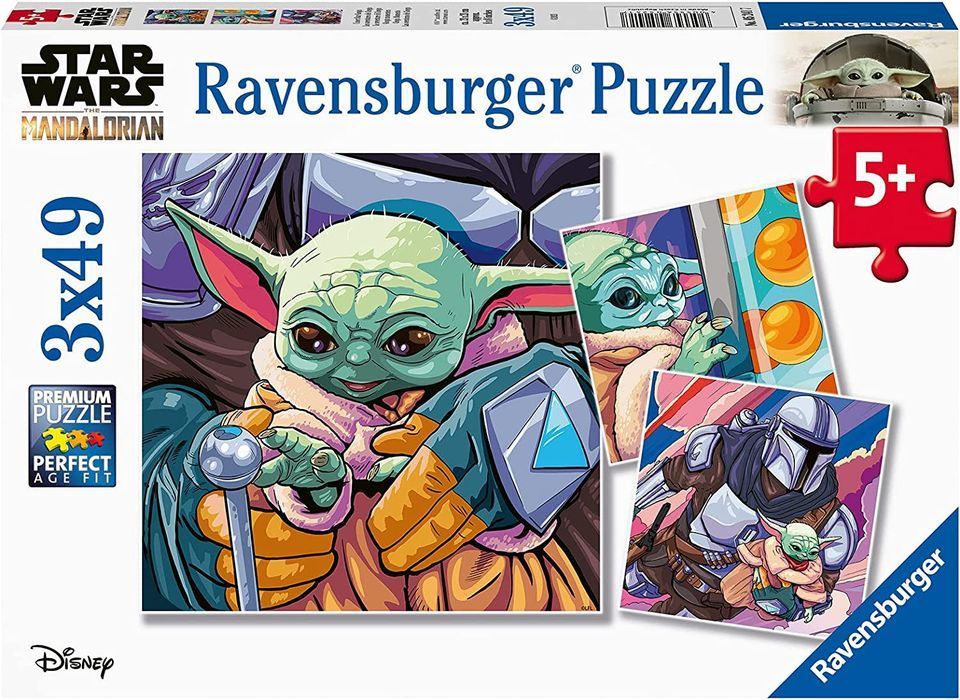 Puzzle 3x49 Mandalorian Star Wars Idealne Dla Dzieci 5+